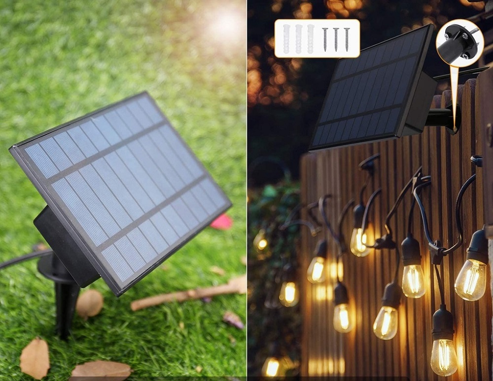 ghirlanda cu becuri solara pentru exterior